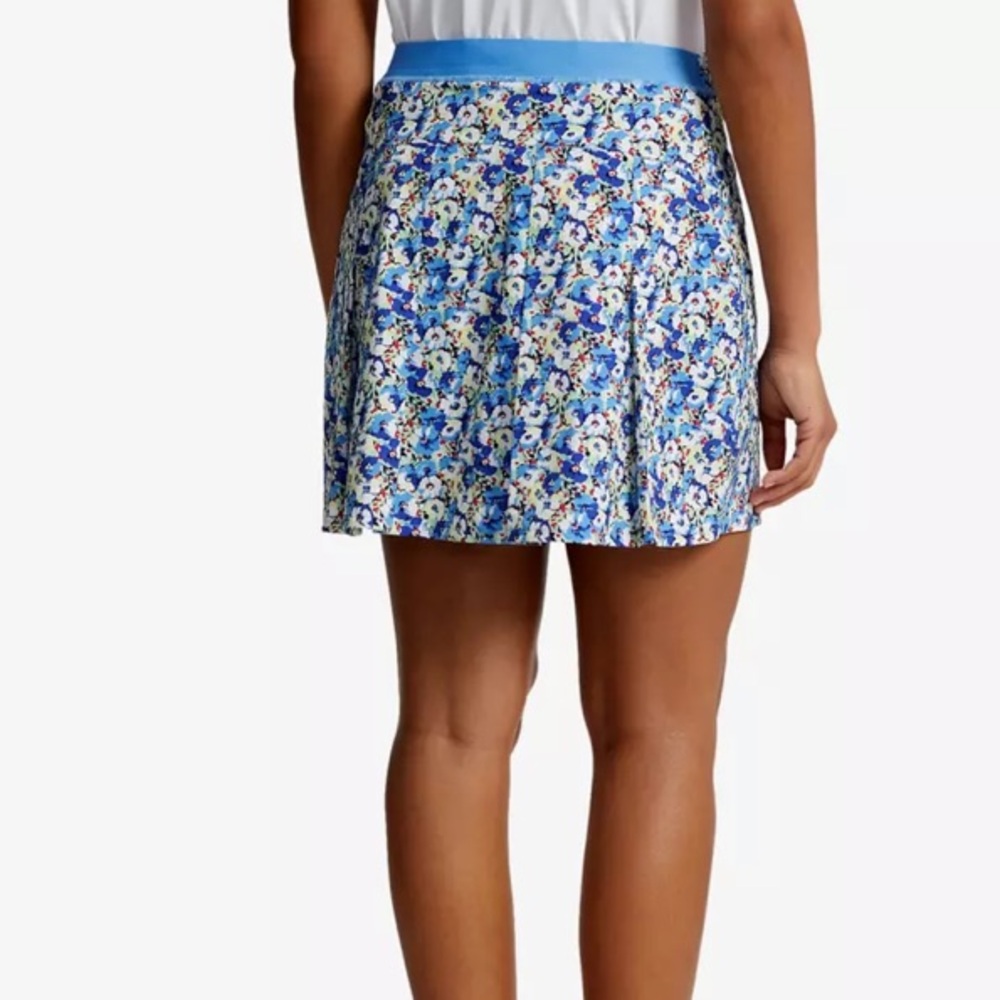 NWT RLX Polo Ralph Lauren Womens Golf Floral Print Pleaded Performance 17” Skort - Picture 3 of 9